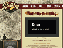 Tablet Screenshot of bulldogbrewingco.com